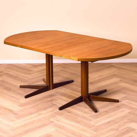 Finnish dining table in teak by Olof Ottelin