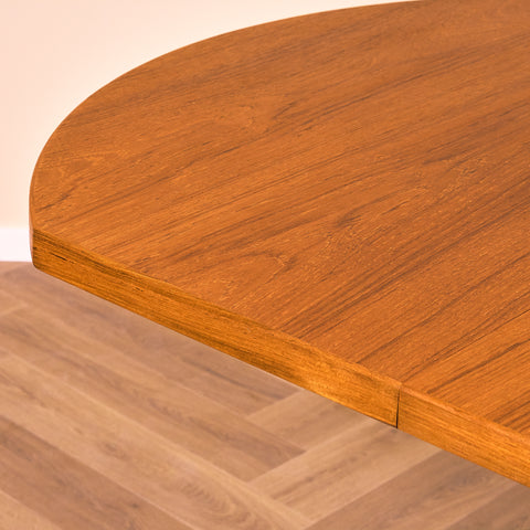Finnish dining table in teak by Olof Ottelin