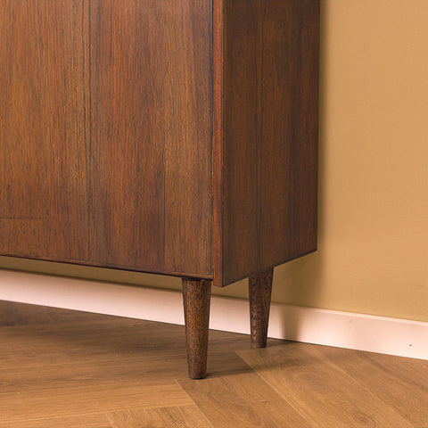 Danish Santos Rosewood Bookshelf with Drop-Front Desk