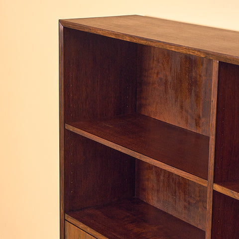 Danish Santos Rosewood Bookshelf with Drop-Front Desk