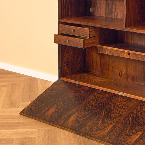 Danish Santos Rosewood Secretary Bookshelf