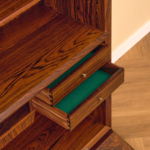 Danish Santos Rosewood Secretary Bookshelf