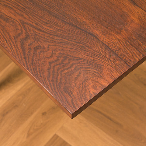 Large Danish dining table in Santos rosewood by Bramin