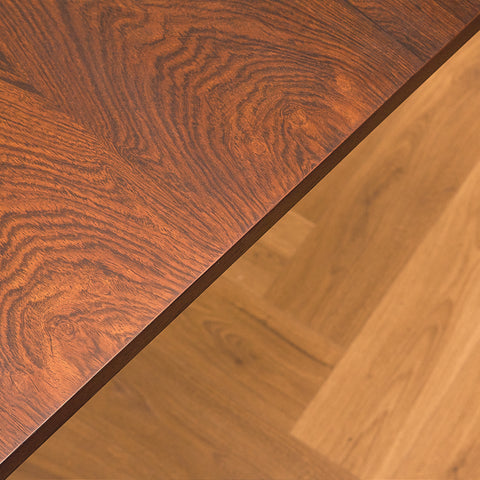 Large Danish dining table in Santos rosewood by Bramin