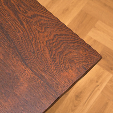 Large Danish dining table in Santos rosewood by Bramin