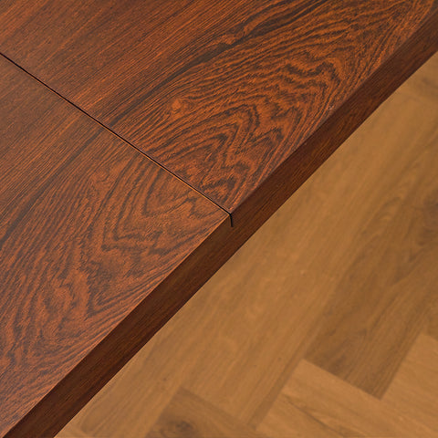 Large Danish dining table in Santos rosewood by Bramin