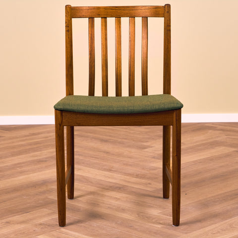 Swedish dining chairs in teak
