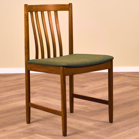 Swedish dining chairs in teak