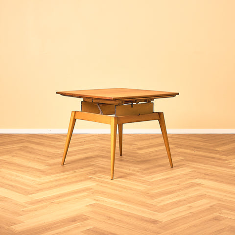 Extandable swedish coffee table in teak & beech