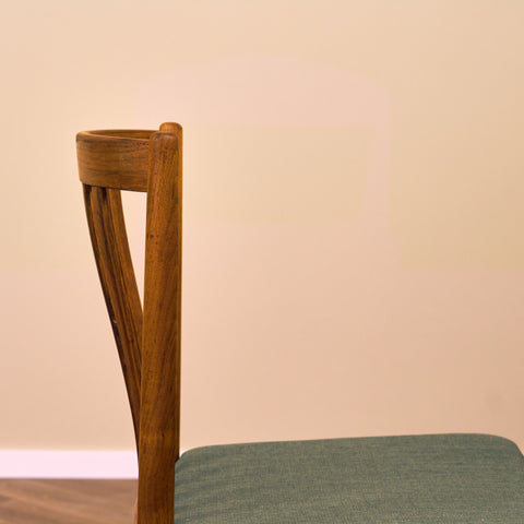 Swedish dining chairs in teak