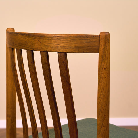Swedish dining chairs in teak