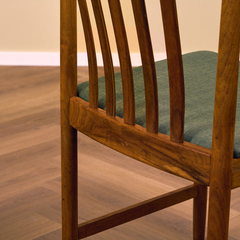 Swedish dining chairs in teak
