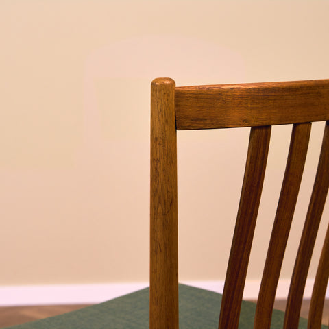 Swedish dining chairs in teak