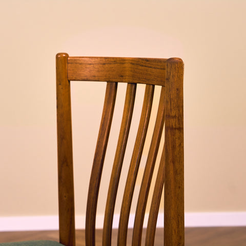 Swedish dining chairs in teak
