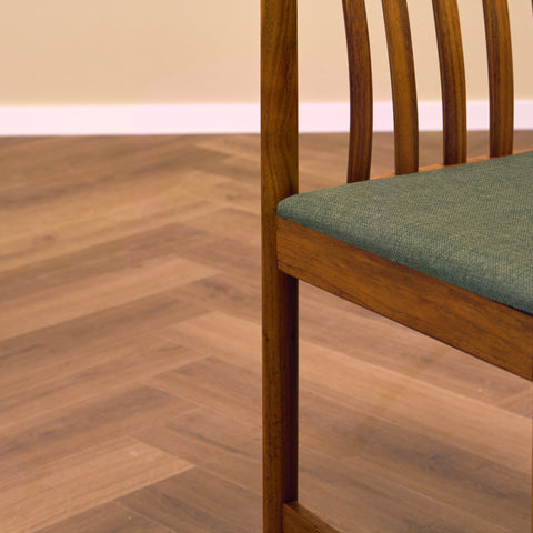 Swedish dining chairs in teak