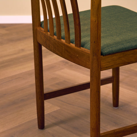 Swedish dining chairs in teak