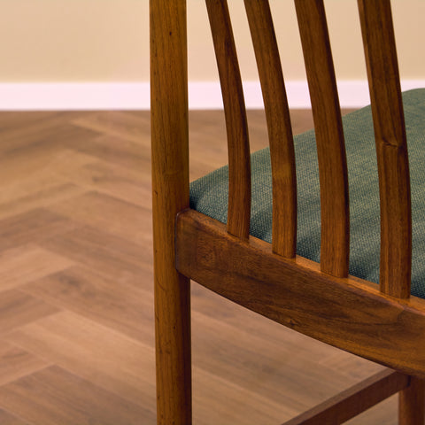 Swedish dining chairs in teak