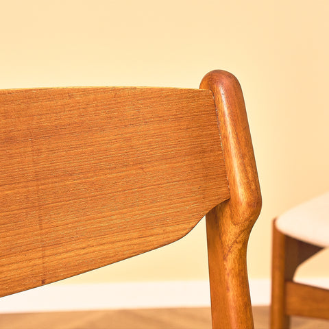 Danish dining chairs in teak by Erik Buch for Findahls Møbelfabrik