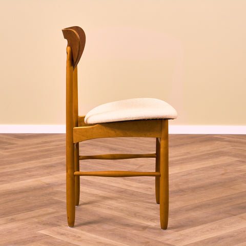 Swedish dining chairs in teak & beech by Nässjö Stolfabrik