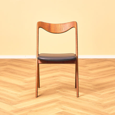 Swedish dining chairs in teak by Albin Johansson & Söner, Hyssna