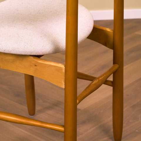 Swedish dining chairs in teak & beech by Nässjö Stolfabrik