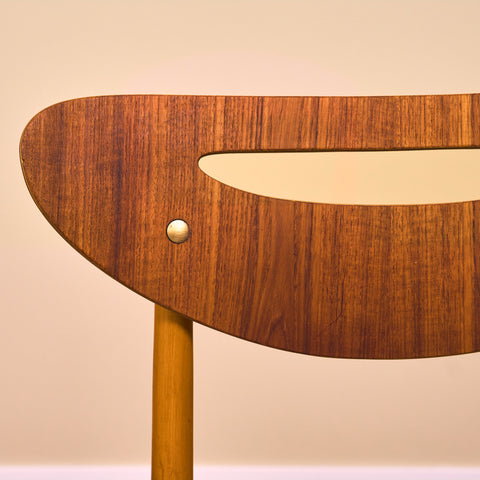 Swedish dining chairs in teak & beech by Nässjö Stolfabrik