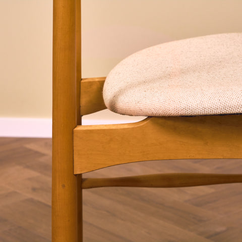 Swedish dining chairs in teak & beech by Nässjö Stolfabrik