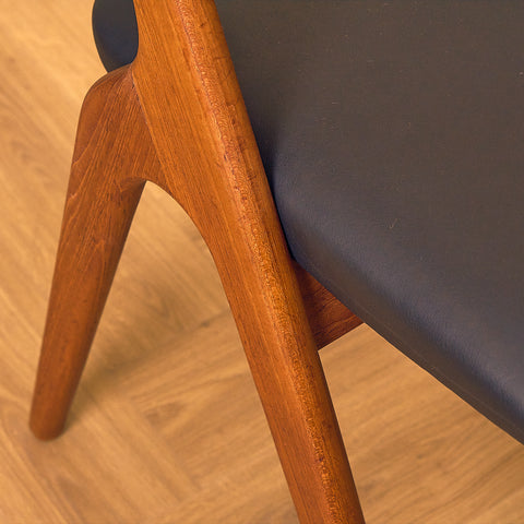 Swedish dining chairs in teak by Albin Johansson & Söner, Hyssna