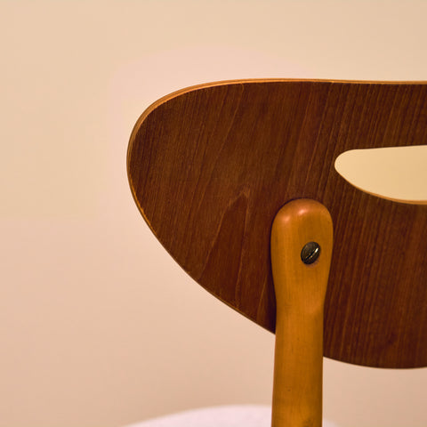 Swedish dining chairs in teak & beech by Nässjö Stolfabrik