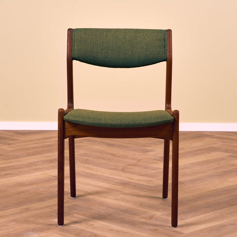 Danish dining chairs in teak by Sorø Stolefabrik