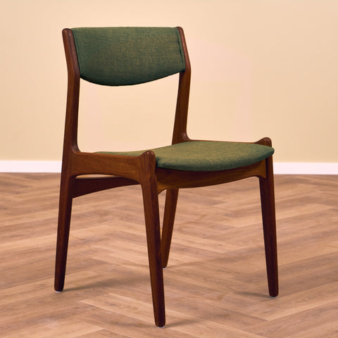 Danish dining chairs in teak by Sorø Stolefabrik