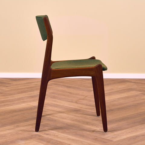 Danish dining chairs in teak by Sorø Stolefabrik