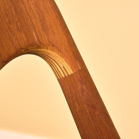 Swedish dining chairs in teak by Albin Johansson & Söner, Hyssna