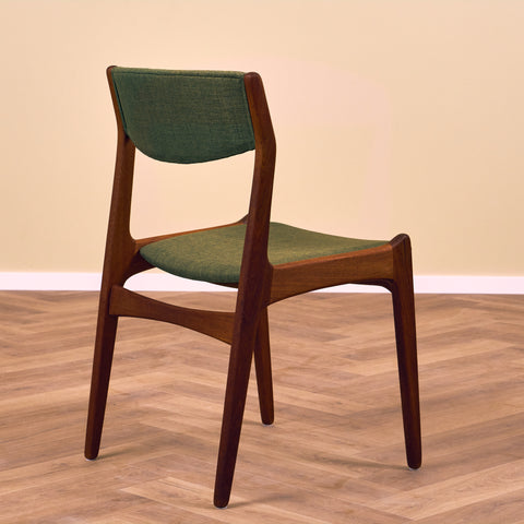 Danish dining chairs in teak by Sorø Stolefabrik