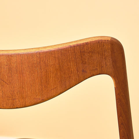 Swedish dining chairs in teak by Albin Johansson & Söner, Hyssna