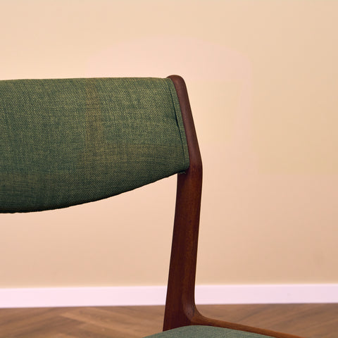 Danish dining chairs in teak by Sorø Stolefabrik