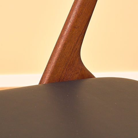 Swedish dining chairs in teak by Albin Johansson & Söner, Hyssna