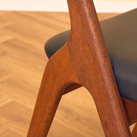 Swedish dining chairs in teak by Albin Johansson & Söner, Hyssna