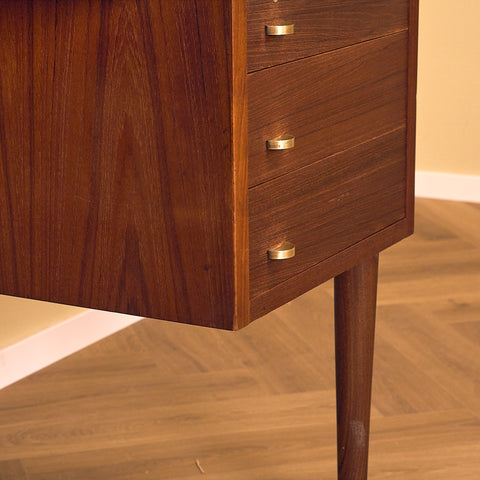 Danish writing desk in teak by Severin Hansen for Haslev Møbelfabrik