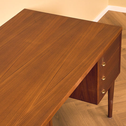 Danish writing desk in teak by Severin Hansen for Haslev Møbelfabrik