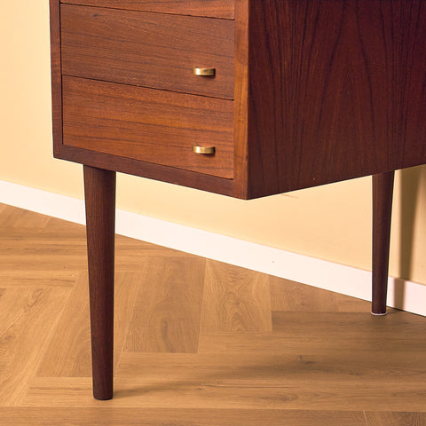 Danish writing desk in teak by Severin Hansen for Haslev Møbelfabrik