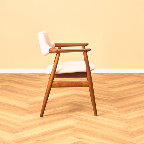 Danish dining armchairs in teak by Erik Kirkegaard for Glostrup Møbelfabrik