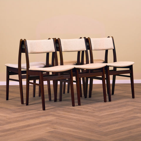 Danish dining chairs in teak by Findahl
