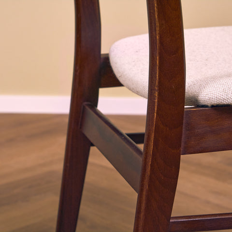 Danish dining chairs in teak by Findahl