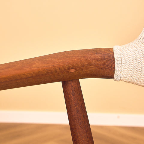 Danish dining armchairs in teak by Erik Kirkegaard for Glostrup Møbelfabrik