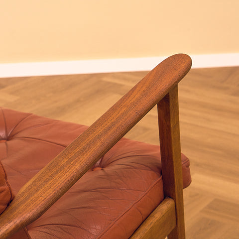 Danish armchair in teak and oak