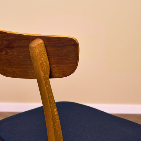 Danish dining chairs in teak & beech by Findahl