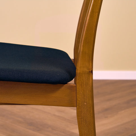 Danish dining chairs in teak & beech by Findahl