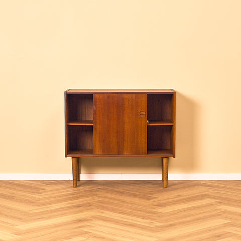 Danish Teak Cabinet with Sliding Doors