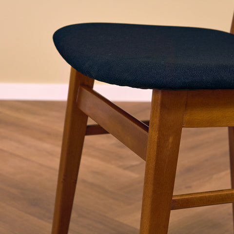 Danish dining chairs in teak & beech by Findahl